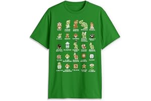 Nintendo Mens Pixel Cast T-Shirt