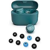 JLab Go Air Pop+ True Wireless Bluetooth Earbuds in Teal Plus Cloud Foam Mnemonic Earbud Tips