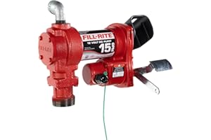 Fill-Rite FR1204H 12 V 15 GPM Fuel Transfer Pump (Pump Only Model) | Gasoline, Diesel, Kerosene, Ethanol Blends, Methanol Blends, & Biodiesel