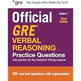 Official GRE Verbal Reasoning Practice Questions, Third Edition, Volume 1