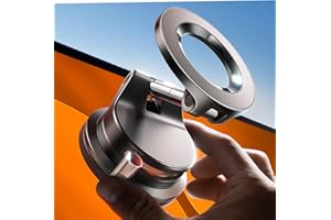 LISEN Vacuum Magnetic Phone Holder for Car, SuctionPro Magsafe Car Mount 360 Adjustable Phone Mount for Car Accessories/Truck/Jeep/Windshield/Mirror/Kitchen/Gym for iPhone 17 Pro Max 16 15 14 13