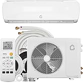 JustSmart 9000 BTU Mini Split Air Conditioner Heat Pump System, Energy Efficient SEER2 19 115 V Ductless Wall-Mounted Inverter AC Unit w/Remote Control, Cools Up to 450 Sq.Ft