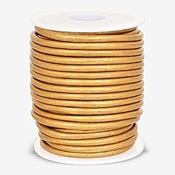 GENIQUE Real/Genuine Round Leather String Cord for