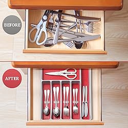 CherHome Silverware Organizer with Cutlery