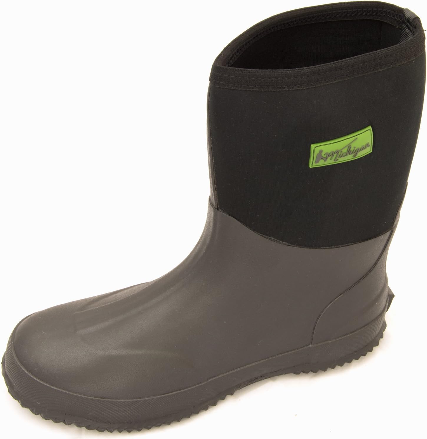 Michigan Black Neoprene Waterproof Outdoor Garden Wellington Boots, Sizes UK 3 - 13
