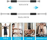 Trintion Pull Up Bar Doorway Adjustable 60-100 cm Stainless Steel Fitness view 2