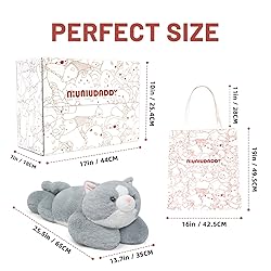 NiuniuDaddy 23.6" | 5 Pounds Grey Cat Weighted