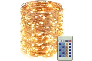 ER CHEN Gorgeous String Lights,165Ft 500LEDs Copper Wire Starry String Lights with Multi-Function Remote Controller for Chris