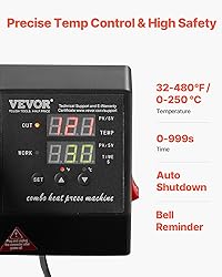 VEVOR 2 in 1 Heat Press Machine for T Shirts and