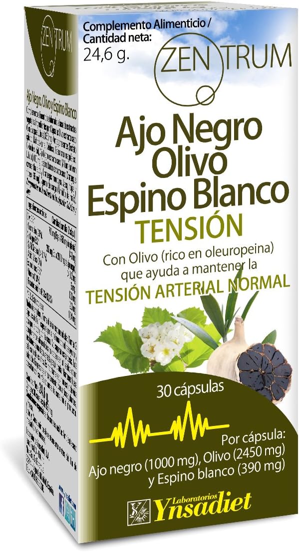 Ynsadiet Garlic Black Olive Hawthorn - 30 Capsules