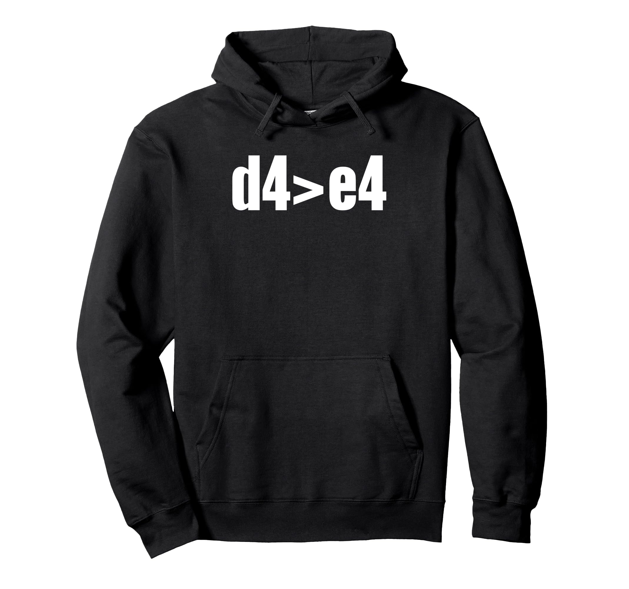 Funny Chess Opening D4 > E4 Queens Pawn Player Indian Pullover Hoodie