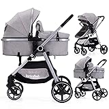 Lortsybab 2-in-1 Baby Stroller with Bassinet Mode
