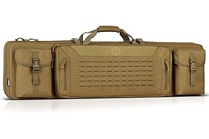 Savior Equipment Urban Warfare Tactical Double Carbine Long Rifle Bag Gun Case Firearm Backpack Pistol Handgun Case - Lockabl