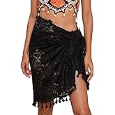 Myneiyi Sarong Beachwear Bathing Suit Cover ups Lace Swimsuit Coverup for Women Swimwear Wrap Scarf BA19
