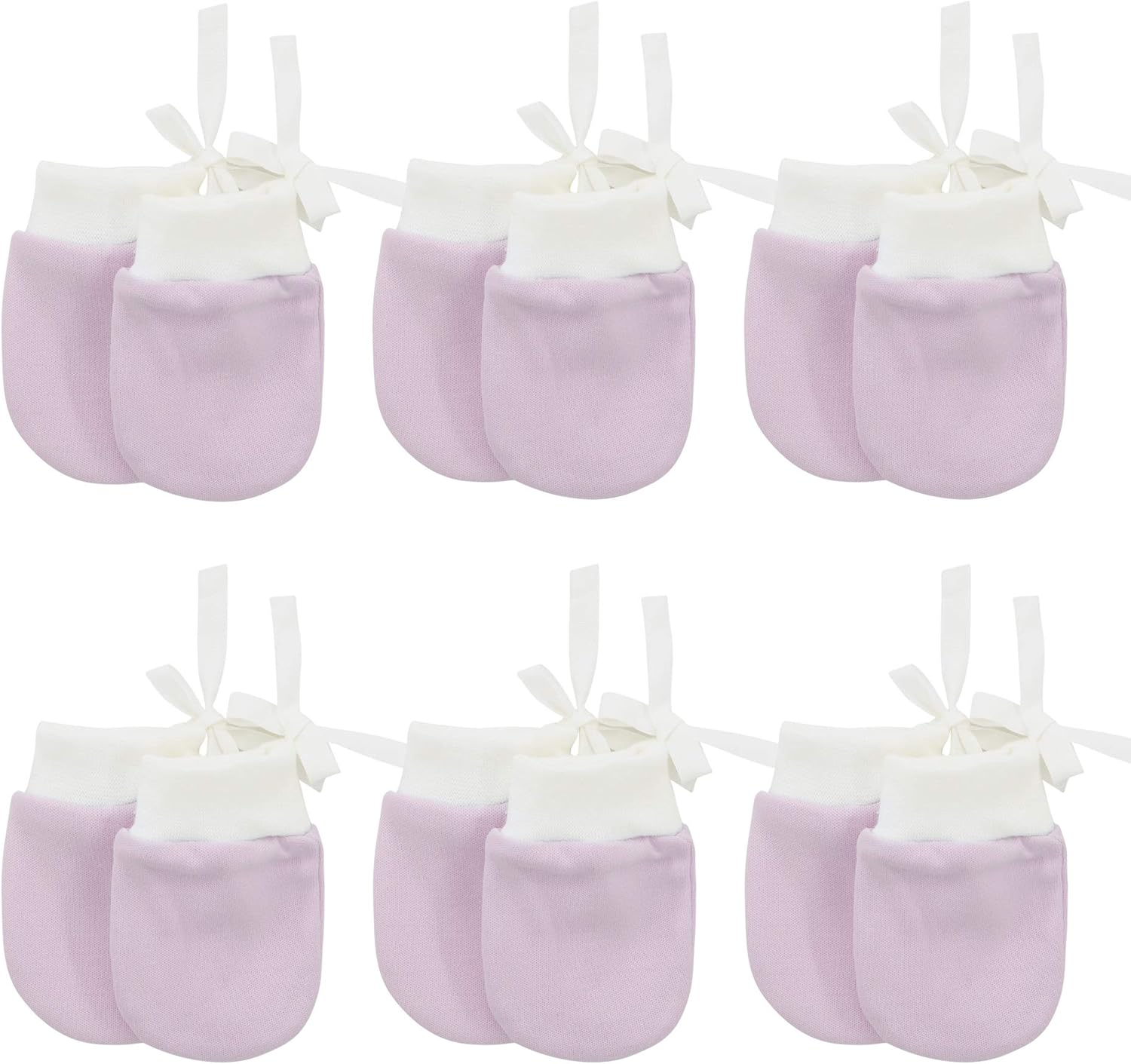 Baby Mittens 0-6 months Toddler Gloves with Drawstring No Scratch Newborn Mittens Boys Girls Gloves for Infant 6 Pair Pink: Clothing