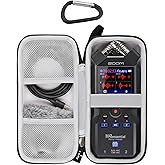 worfty for Zoom H4essential 4-Track Handy Recorder (2024 Model) Carrying Storage Case (Case Only) (Black)