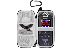 worfty for Zoom H4essential 4-Track Handy Recorder (2024 Model) Carrying Storage Case (Case Only) (Black)