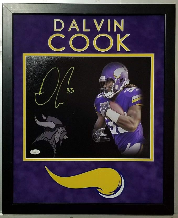 dalvin cook autographed helmet