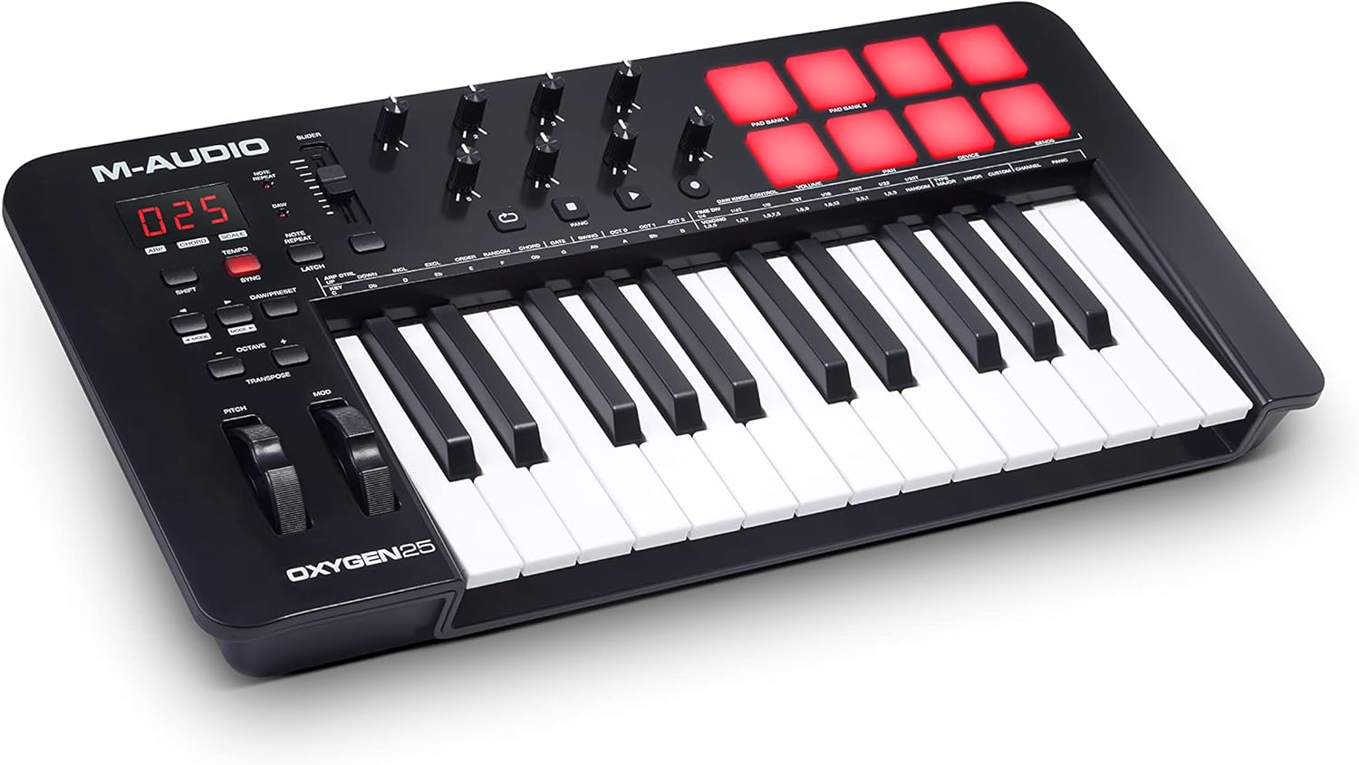 MAudio Oxygen 25 V 25 Key USB MIDI Keyboard Controller With Beat