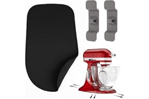 Lafo Mixer Slider Mat for KitchenAid 4.5-5 Qt Tilt Head Stand Mixer,Mixer Mover for KitchenAid Mixer with 2 Pack Cord Organiz