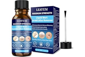 LEAYUM Wart Remover Fast-Acting 17% Salicylic Acid Freeze Off Treatment for Flat, Plantar, Calluses Maximum Strength Wart Removal Kit for Men & Women (30ML)