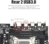 PUSOKEI LGA 2011-3 Motherboard DDR4 Dual Channel M.2 NVMe SATA NGFF Gigabit NIC view 3