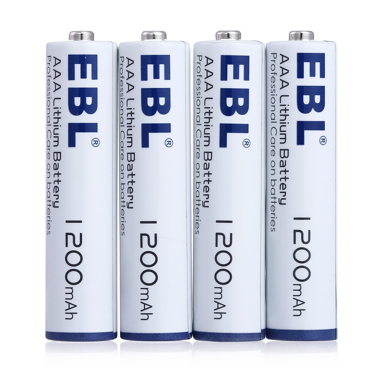 EBL Haltbarkeit Lithium AAA Batterie 1.5V Einwegbatterie 4er Pack mit Aufbewahrungsbox