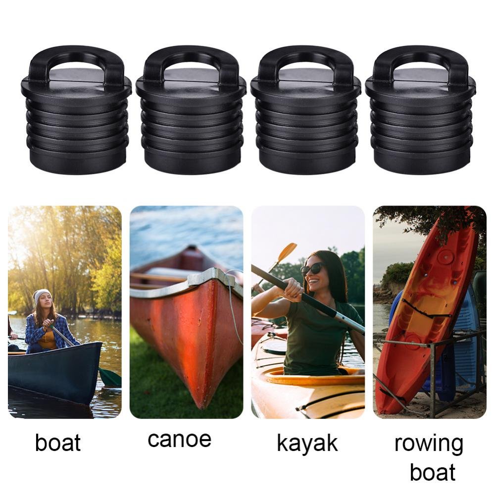 Tbest Kayak Scupper Plugs Bungs Stoppers,Scupper Bungs, Scrubber Plugs Kayak,4 Pcs Kayak Boat Canoe Scupper Stopper Bungs Drain Holes Plugs Replacement Kayak Accessories M1522 Large
