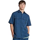 Timberland Mens Cotton Linen Utility Overshirt