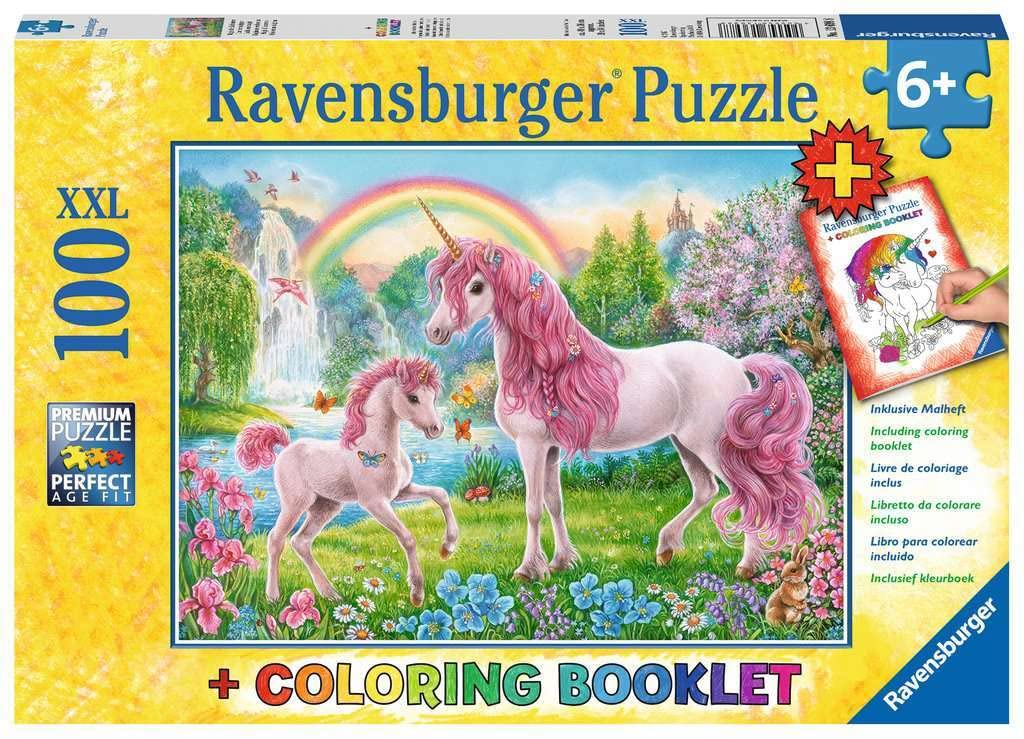 Photo 1 of Ravensburger Magical Unicorns 100 Piece XXL Jigsaw Puzzle for Kids – 13698 | Unique, Pieces | Anti-Glare Surface | FSC Certified, Eco-Friendly | Makes a Great Gift for Ages 4 and Up