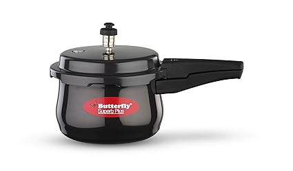 Butterfly Superb Plus Induction Base Hard Anodised Aluminium Pressure Cooker, 3 Litres
