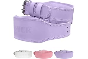 Jaffick Weight Lifting Belt For Ladies Leather Gym Belts Lower Waist Back Support For Women Men Fitness Squat Deadlift Heavy Duty Cross Training Gym Powerlifting Workout