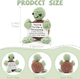 Bafiwu Funny Gifts Positive Crochet Turtle Handmade Decor view 4