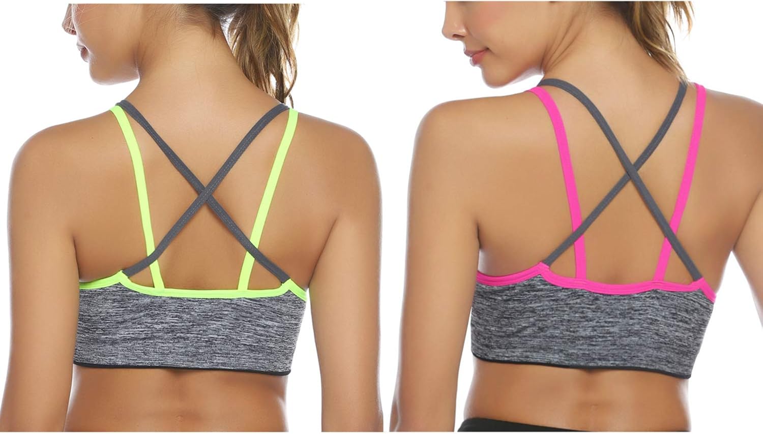 yoga tops with bra support