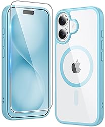 FNTCASE for iPhone 16 Plus Case: Clear Case