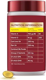 Seven Seas Cod Liver Oil One-A-Day Omega-3 Vitamin D 120 capsules view 2