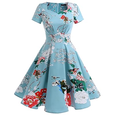 sachin and babi light blue dress Vintage Homecoming Dresses | Retro Party Styles