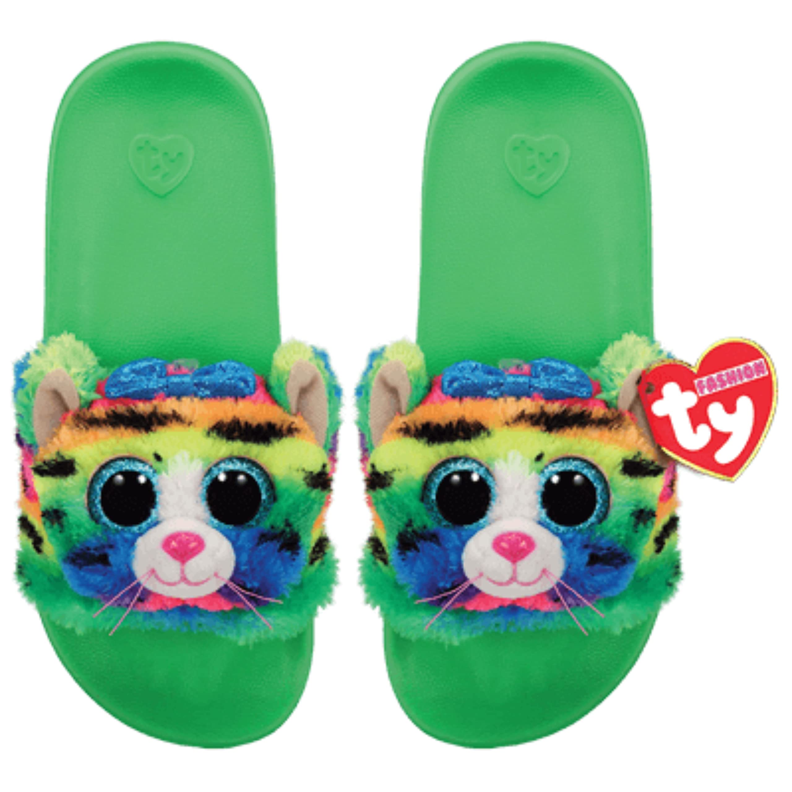 TY - TY Fashion Tigerly Cat (Size 36-38) Kids Slides - 1 Pair