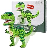 outtshop Dinosaur Micro Tyrannosaurus Building Blocks Model, 1530pcs Velociraptor Tyrannosaurus Mini Blocks Toy, The for Boys and Adults