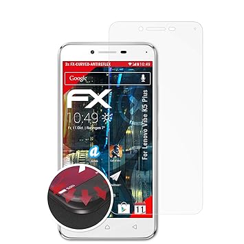 atFolix Schutzfolie passend für Lenovo Vibe K5 Plus Folie, entspiegelnde und Flexible FX Displayschutzfolie (3X)