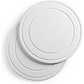 Relime Diatomaceous Earth Plant Saucer for Indoor, 2 Pack 6 inch, Instant Dry Pot Saucer, Plant Drip & Drainage Tray for Indoor, Off White