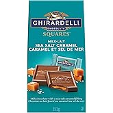 GHIRARDELLI Sea Salt and Caramel Milk Chocolate Squares, 151-Gram Bag