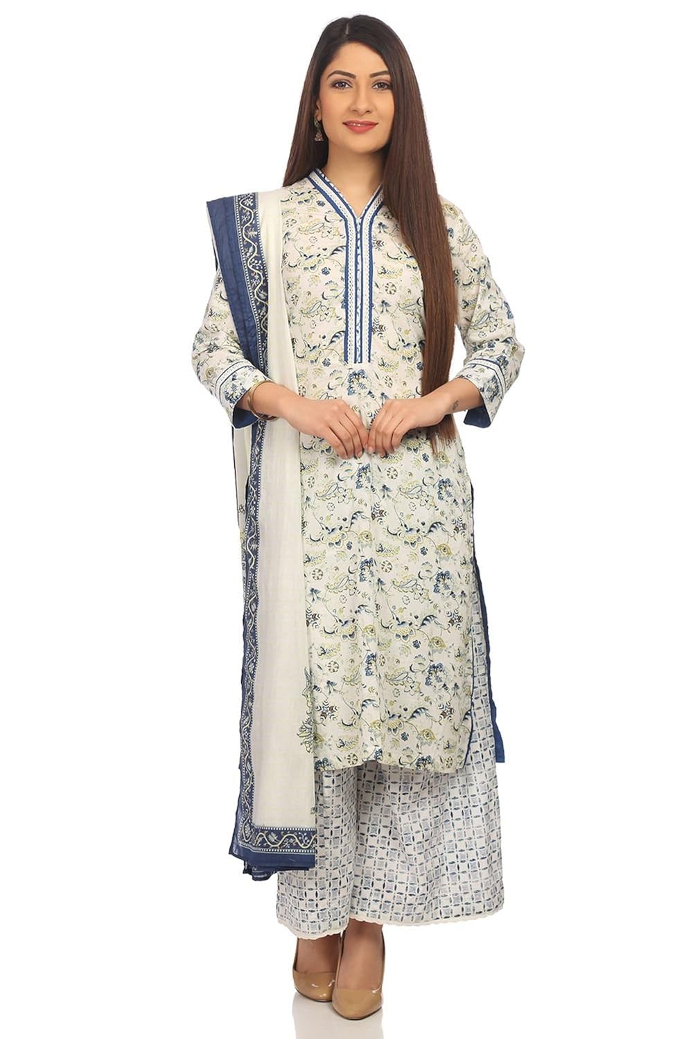 biba women's straight salwar suit