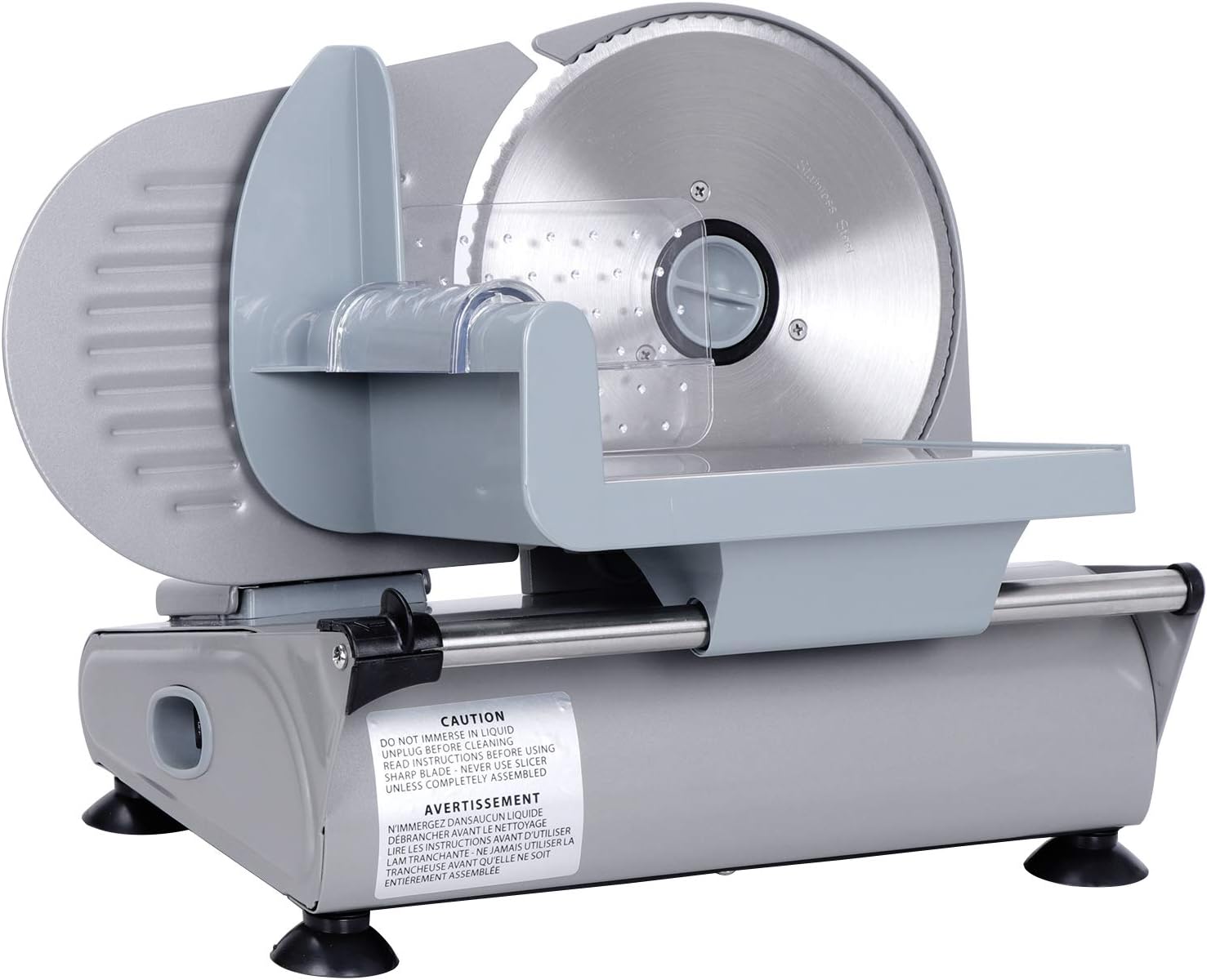 ZENY Compact 7.5" Premium Electric Stainless Steel Deli Meat Slicer