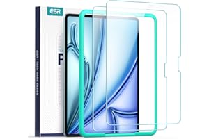 ESR 2 Pack Screen Protector for iPad Air 11 Inch M4/M3/M2 (8th/7th/6th Generation, 2026/2025/2024), 9H Tempered Glass Film wi