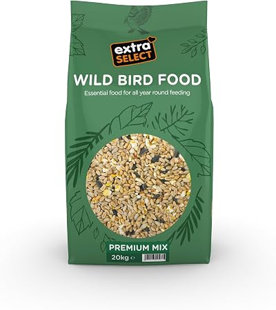 Extra Select Premium Wild Bird Food 20 kg Sunflower Hearts High Nutrients