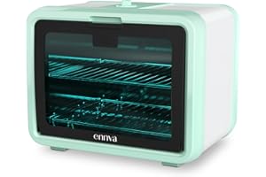 ENNVA UV Light Nail Tool Cleaning Machine - Large Nail Tool Cleaning Box - Multi-Functional Cleaning Cabinet for Phone, Toys, Nail Salon Tool - Green