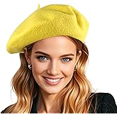 French Wool Beret Hats for Women Man Solid Color Classic Beanie Winter Cap Painter Berets.