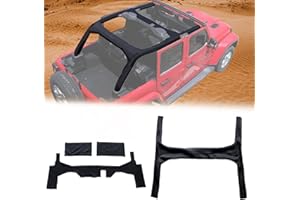 JHD-TOGO for Jeep Wrangler Roll Bar Cover Protectors for Jeep Wrangler JL 2018-2023 4 Door Accessories,Roll Cage Cover Scratches Protector Prevent Scratching,4PCS