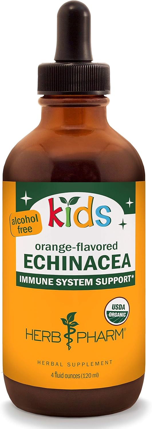 Herb Pharm Kids Certified-Organic Alcohol-Free Echinacea Glycerite Liquid Extract (GLCHILD01), 1 Fl Oz (Pack of 1): Health & Personal Care